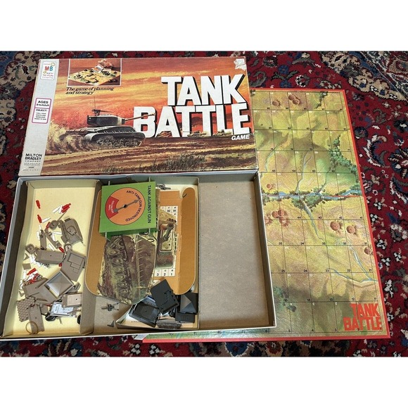 TANK BATTLE 1975 Vintage Milton Bradley 4508